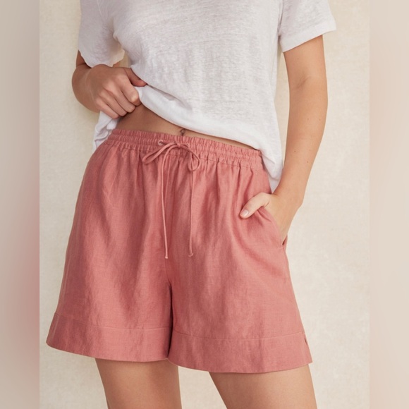Haven Well Within Pants - Haven Well Within - Pink Linen Shorts - Womens Small - NWT